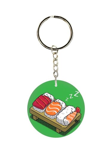 Cartoon Themed Single Sided Keychain