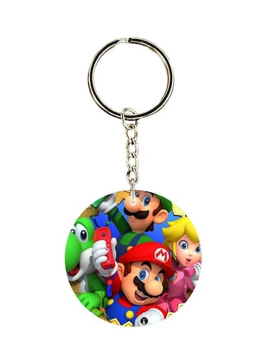 Cartoon Printed Double Sided Keychain