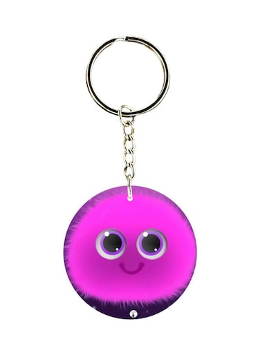 Cartoon Themed Single Sided Keychain