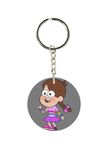 Double Sided Cartoon Printed Keychain