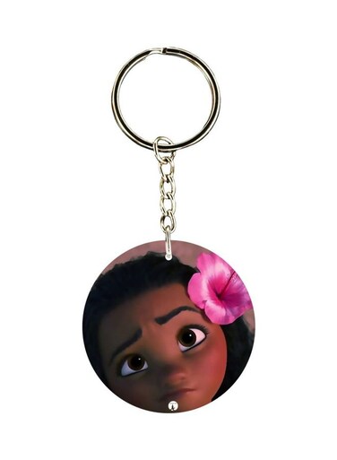 Cartoon Girl Printed Keychain
