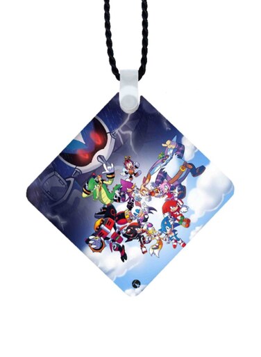 Sonic Printed Car Mirror Pendant
