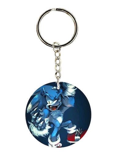 Double Sided Sonic Printed Keychain