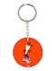 Double Side Video Game Crash Printed Keychain