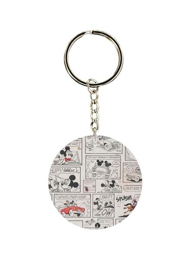 Conversation Of Cartoon Printed Keychain