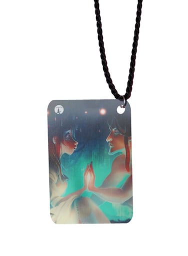 Cartoon Printed Car Mirror Pendant