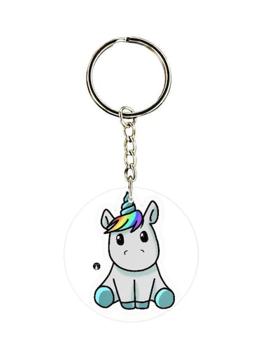 Cartoon Animal Printed Keychain