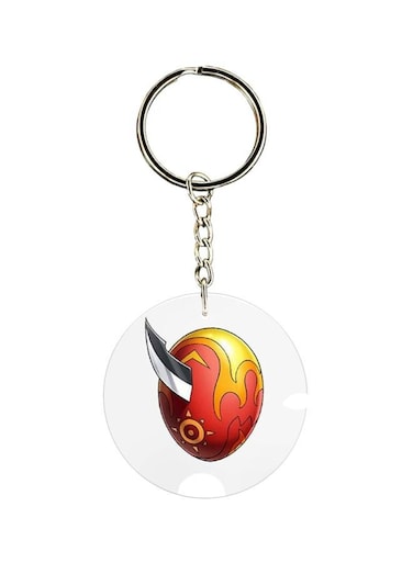 Anime Digimon Printed Plastic Keychain