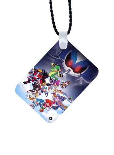 Sonic Printed Car Mirror Pendant