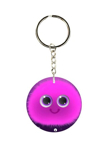 Cartoon Themed Single Sided Keychain