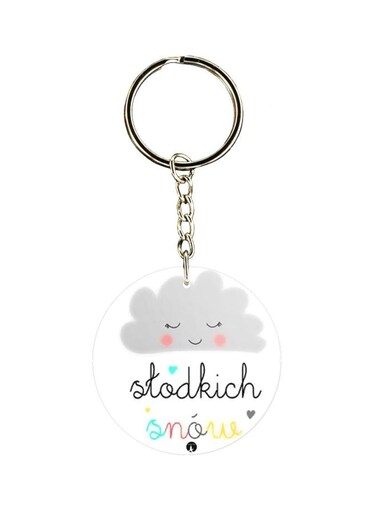 Stodkich Snow Printed Keychain