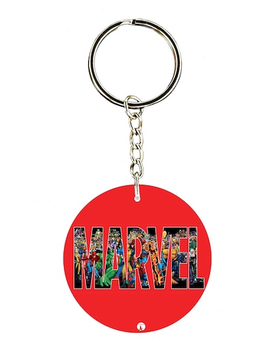 Double Side Marvel Printed Keychain