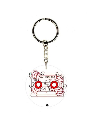 Day Dream Printed Double Sided Keychain