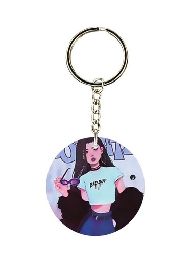 Cartoon Character Printed Keychain