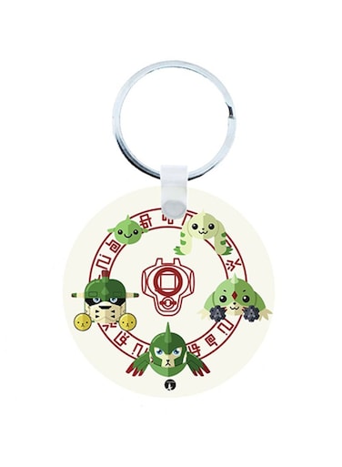 Digimon Anime Wooden Keychain