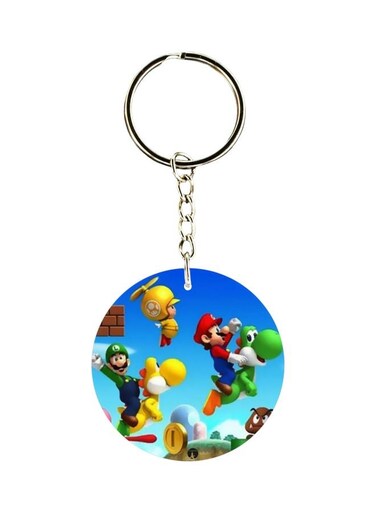 Mario And Luigi Cartoon Character Themed Keychain