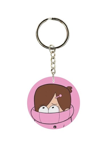 Double Sided Cartoon Printed Keychain