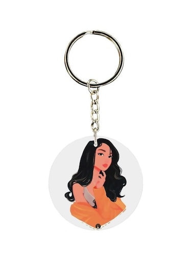 Girl Printed Keychain