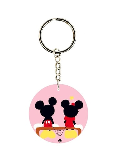 Cartoon Printed Double Sided Keychain
