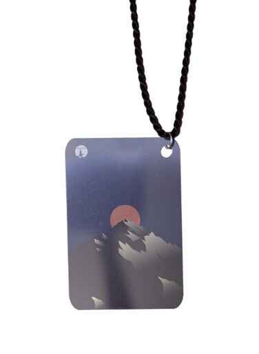 Mountain Printed Car Mirror Pendant