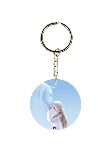 Cartoon Themed Single Sided Keychain