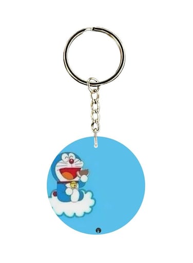 Double Sided Doraemon Printed Keychain