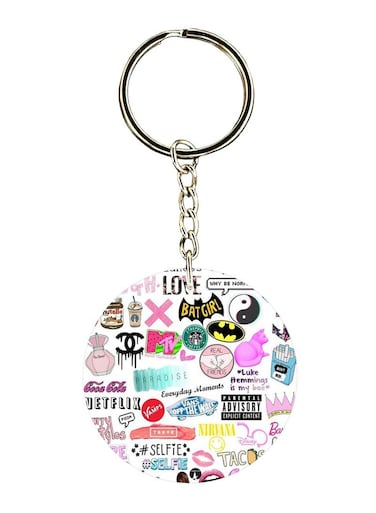 Random Things Printed Keychain