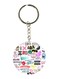 Random Things Printed Keychain