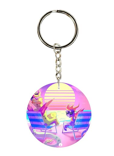 Spyro Printed Keychain