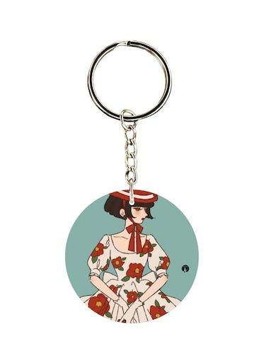 Girl Printed Keychain