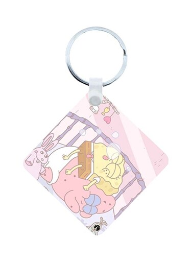 Spongebob Wooden Keychain