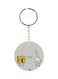 Lock And Key Printed Keychain