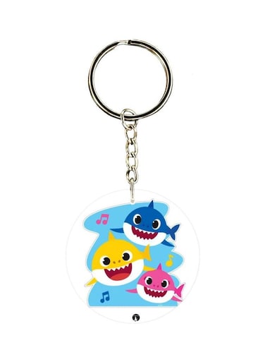 Cartoon Printed Double Sided Keychain