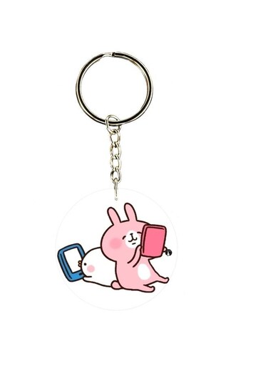 Double Sided Cartoon Printed Keychain