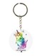Double Sided A Cat Printed Keychain