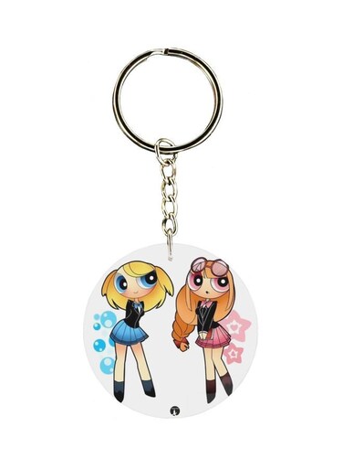 Power Puff Girls Printed Keychain