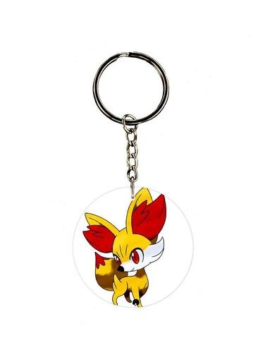Single Sided Cartoon Themed Keychain