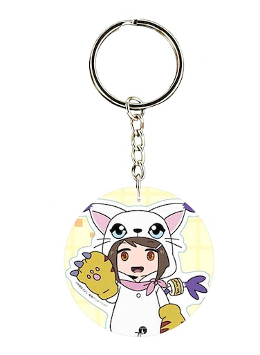 The Anime Digimon Double Side Printed Keychain
