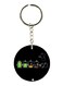 Double Sided Batteries Printed Keychain