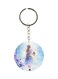Anime Girl Printed Plastic Keychain