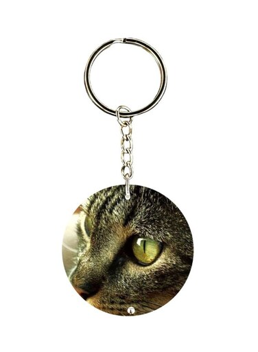 Cat Printed Keychain