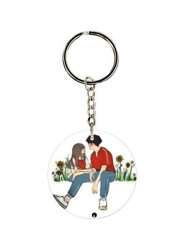 Couple Printed Keychain