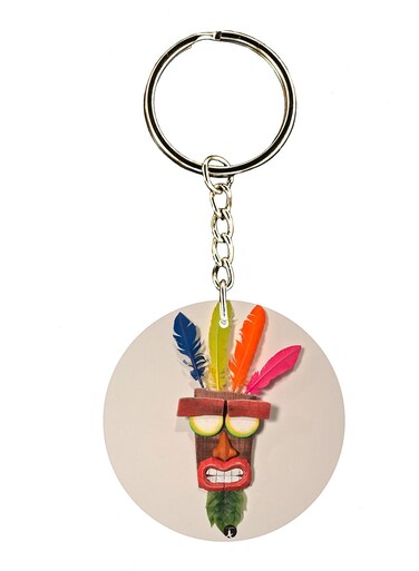 The Video Game Crash Double Side Printed Keychain