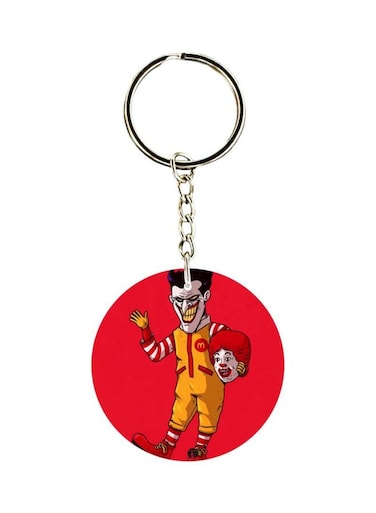 Joker Printed Double Sided Keychain