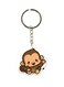 Cartoon Monkey Printed Double Sided Keychain
