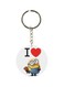 I Love Minion Printed Keychain