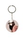 Double Sided Girl With Hat Printed Keychain