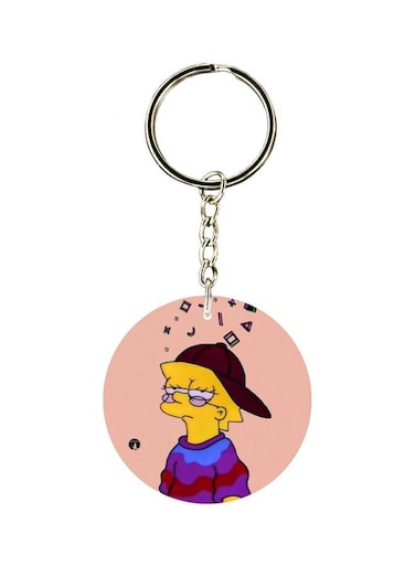 Cartoon Character Printed Keychain