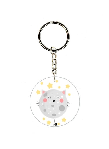 Cartoon Printed Dual Sided Keychain