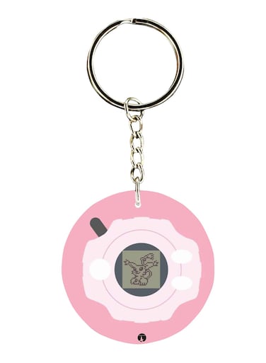 Double Sided Digimon Printed Keychain